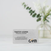 Personal Trainer | Gym Logo Visitekaartje (Staand voorkant)