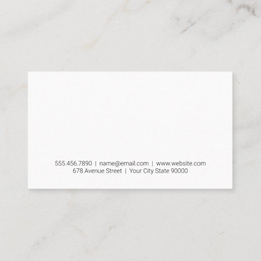 Personal Trainer | Gym-uitrusting Visitekaartje (Achterkant)