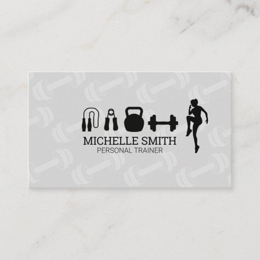 Personal Trainer | Gym-uitrusting Visitekaartje (Voorkant)