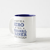 Personal Trainer Humor Novelty Tweekleurige Koffiemok (Voorkant links)