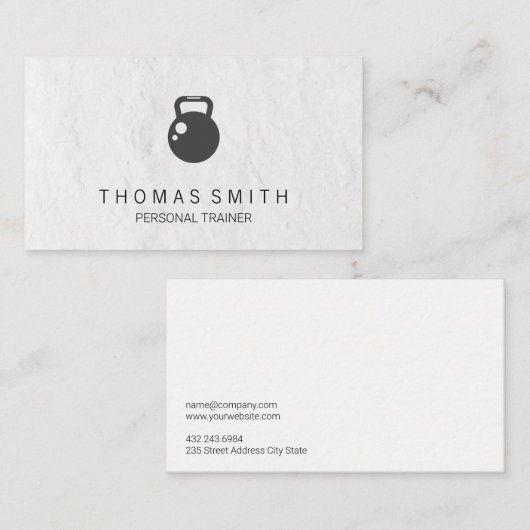 Personal Trainer | Kettle Bell Visitekaartje (Voorkant / Achterkant)