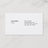 Personal Trainer Kettlebell, Dumbbell, Stopwatch 2 Visitekaartje (Achterkant)