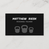 Personal Trainer KettleBell Fitness Visitekaartje (Voorkant)
