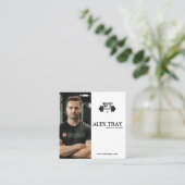 Personal Trainer & Life Coach Vierkante Visitekaartje (Staand voorkant)