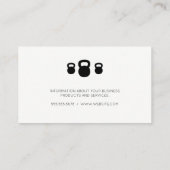 Personal Trainer | lopen | Fitness van apparatuur Afsprakenkaartje (Achterkant)