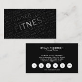 Personal Trainer Loyalty Punch Visitekaartje (Voorkant / Achterkant)