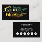 Personal Trainer Loyalty Punch Visitekaartje (Voorkant / Achterkant)