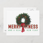 Personal Trainer MERRY FITNESS Feestdagenkaart (Voorkant / Achterkant)