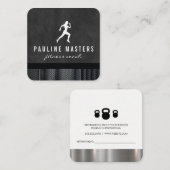 Personal Trainer Metalen Trim Afspraak Afsprakenkaartje (Voorkant / Achterkant)