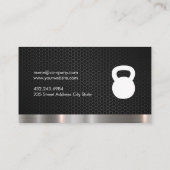 Personal Trainer Metallic Trim Visitekaartje (Achterkant)