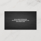 Personal Trainer Modern Logo Visitekaartje (Achterkant)