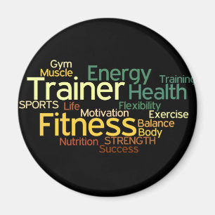 Personal Trainer of Fitness Center Magnet