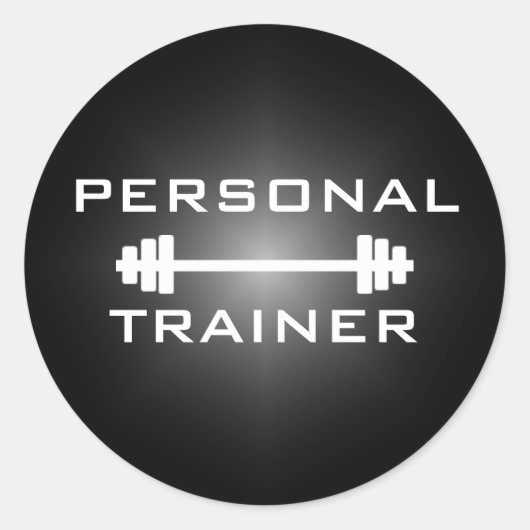 Personal Trainer of Fitness Center Sticker (Voorkant)