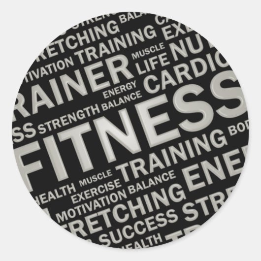 Personal Trainer of Fitness Center Sticker (Voorkant)