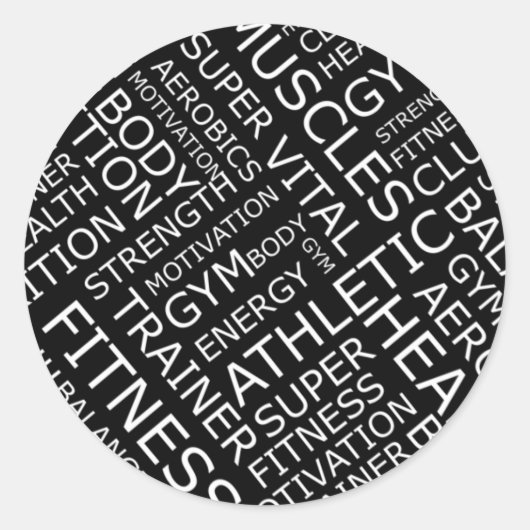 Personal Trainer of Fitness Center Sticker (Voorkant)