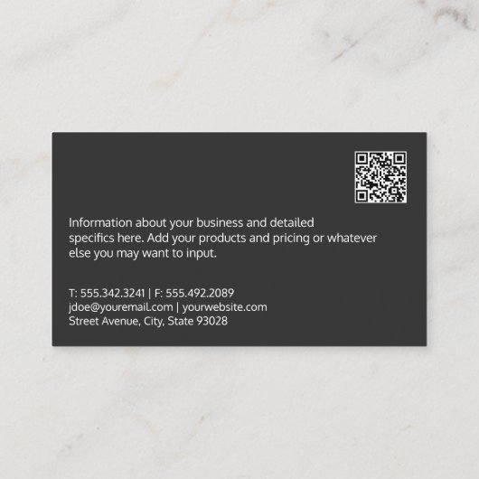 Personal Trainer | Opleidingsmateriaal | Staal Visitekaartje (Achterkant)