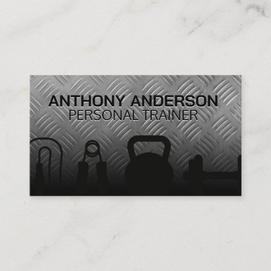 Personal Trainer | Opleidingsmateriaal | Staal Visitekaartje (Voorkant)