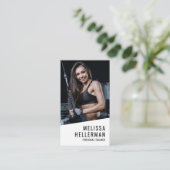 Personal Trainer Photo Vertical Visitekaartje (Staand voorkant)