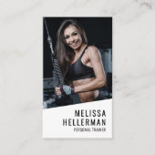 Personal Trainer Photo Vertical Visitekaartje (Voorkant)