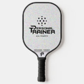 Personal Trainer Pickleball gepersonaliseerd Paddle (Achterkant)