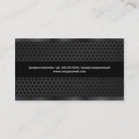 Personal Trainer | Pistolen metalen bekleding | ko Visitekaartje (Achterkant)