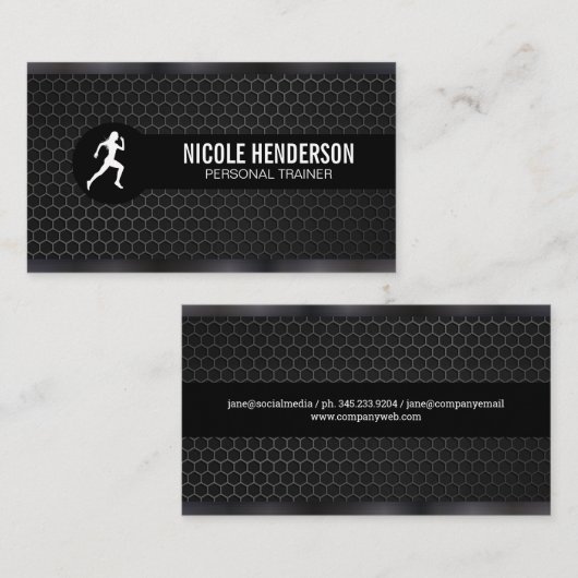 Personal Trainer | Pistolen metalen bekleding | ko Visitekaartje (Voorkant / Achterkant)