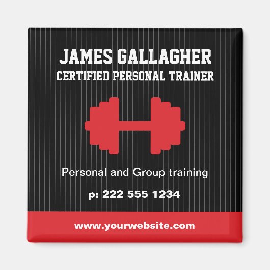 Personal Trainer Promotion Magnet (Voorkant)