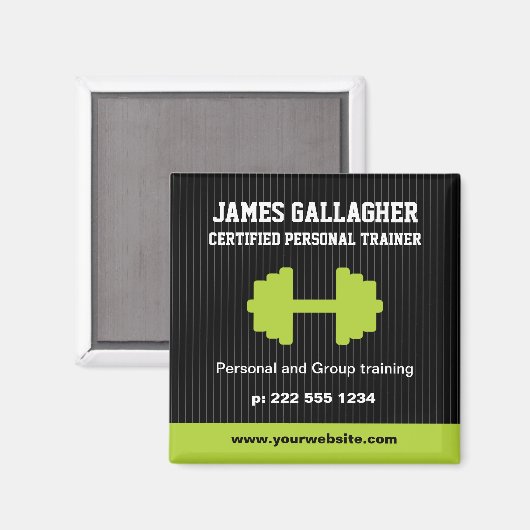 Personal Trainer Promotion Magnet (Voorkant / Achterkant)