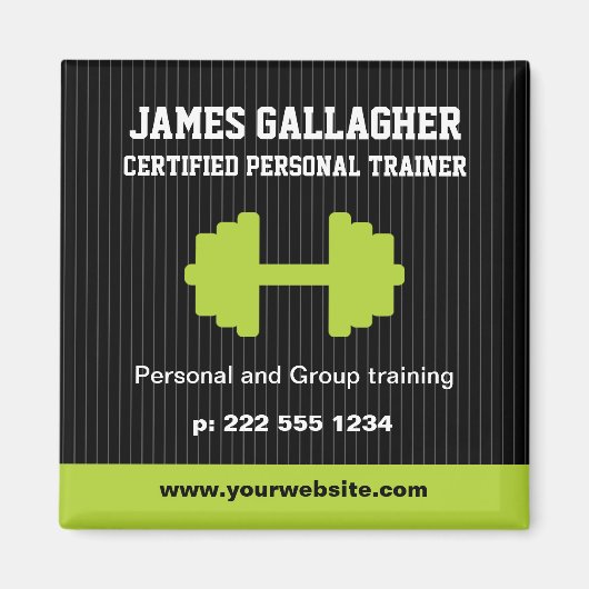 Personal Trainer Promotion Magnet (Voorkant)
