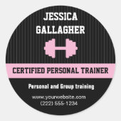 Personal Trainer Promotionele Sticker (Voorkant)
