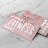 Personal Trainer Roos Gold Glitter Fitness Loyalit Klantenkaartje
