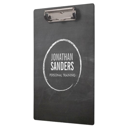 PERSONAL TRAINER SKETCH LOGO Gepersonaliseerd Klembord (Links)