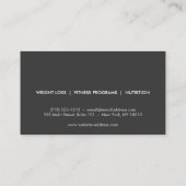 PERSONAL TRAINER SKETCH LOGO op rood Visitekaartje (Achterkant)