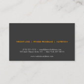 PERSONAL TRAINER SKETCH LOGO OP SINAASAPPEL VISITEKAARTJE (Achterkant)