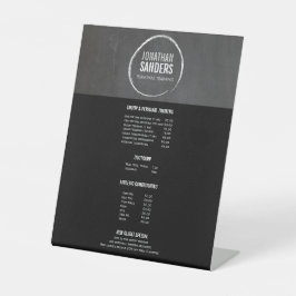 Personal Trainer Sketch Logo Reclamebord Met Voetstuk