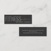 Personal Trainer Skinny Elegant Visitekaartje (Voorkant / Achterkant)