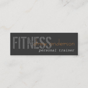 Personal Trainer Skinny Elegant Visitekaartje