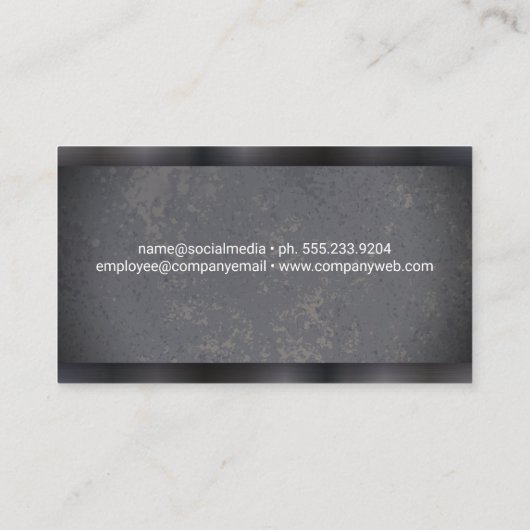 Personal Trainer | Spierlachend Man Visitekaartje (Achterkant)