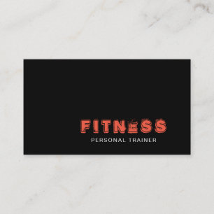 Personal Trainer Sport Coach Fitness Gym Center Visitekaartje