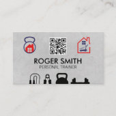 Personal Trainer | Thuistraining | QR Visitekaartje (Voorkant)