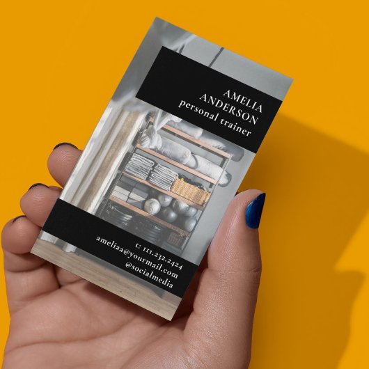 Personal Trainer Training Fitness Coach Workout  Visitekaartje