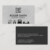 Personal Trainer | trainingsapparatuur | QR Visitekaartje (Voorkant / Achterkant)