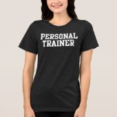 Personal Trainer Varsity Tri-Blend Shirt (Voorkant)