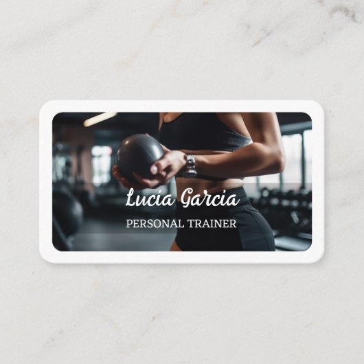 Personal trainer visitekaartje (Voorkant)