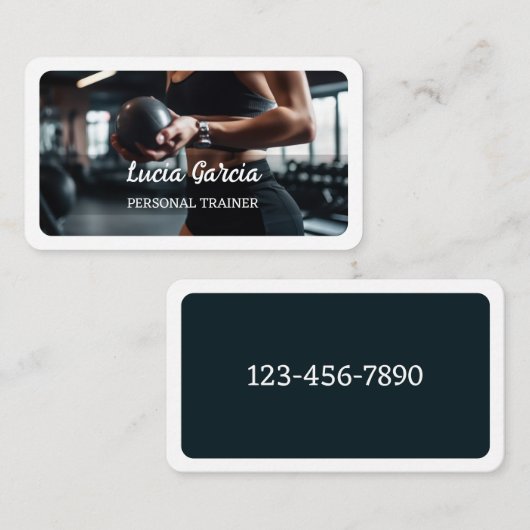 Personal trainer visitekaartje (Voorkant / Achterkant)