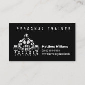 Personal Trainer Visitekaartje (Achterkant)