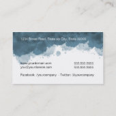 Personal Trainer Visitekaartje (Achterkant)