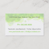 Personal Trainer Visitekaartje (Achterkant)