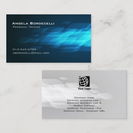 Personal Trainer Visitekaartje Flashback (Voorkant / Achterkant)