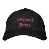 Personal Trainer Vrouwen Baseball Pet (Voorkant)